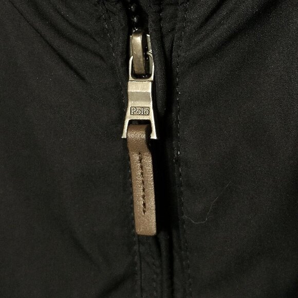 Vintage Polo Ralph Lauren Harrington Bomber Jacket Navy Fleece Lined, Mens XXL - Picture 5 of 15